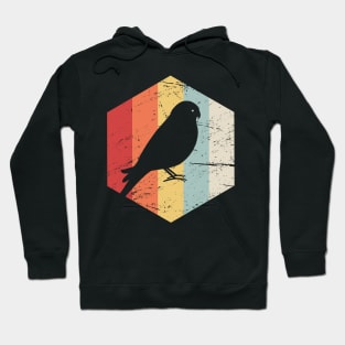 Retro Vintage Parakeet Budgie Bird Icon Hoodie